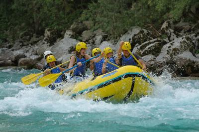 Rafting Soča Maya team